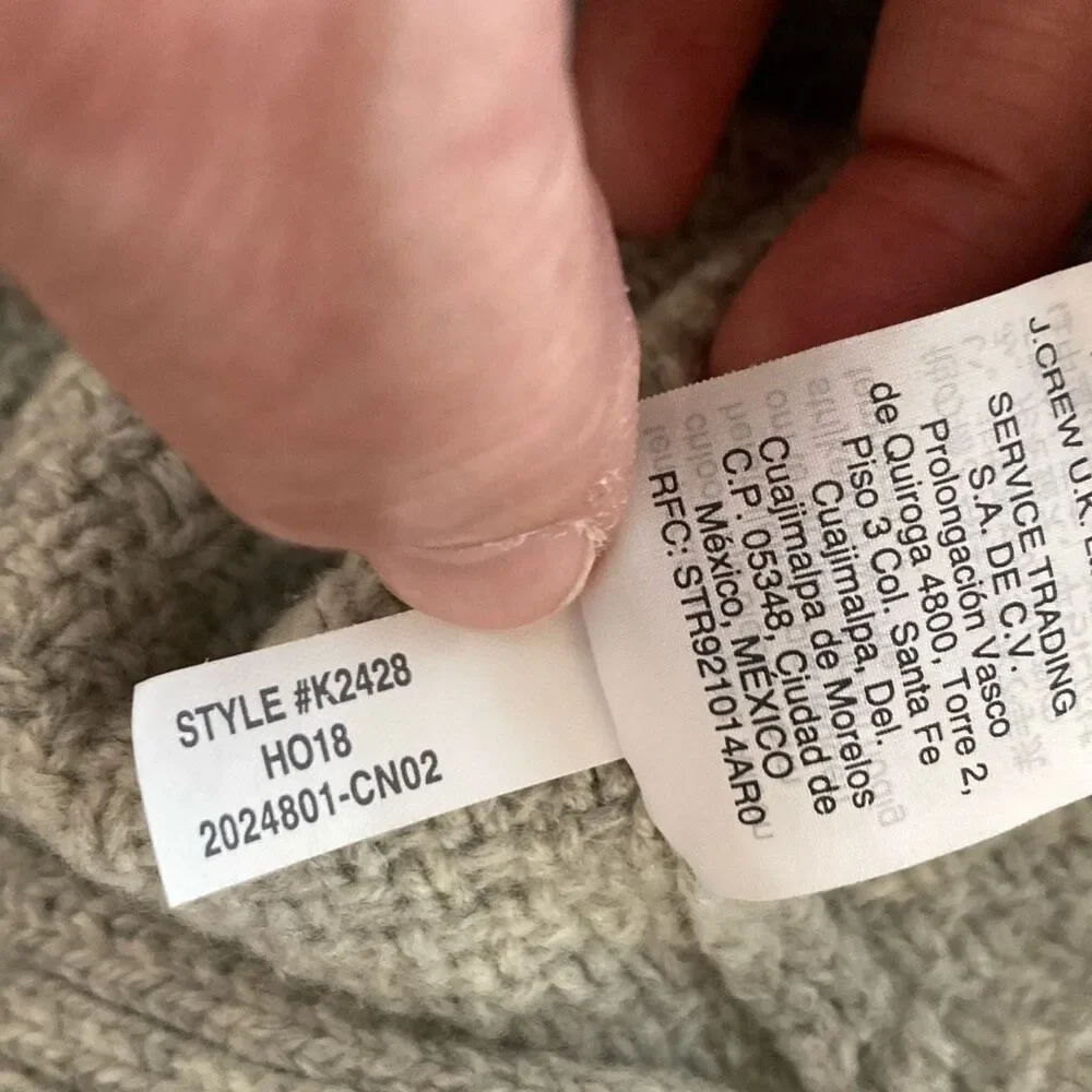 J. Crew crew cable